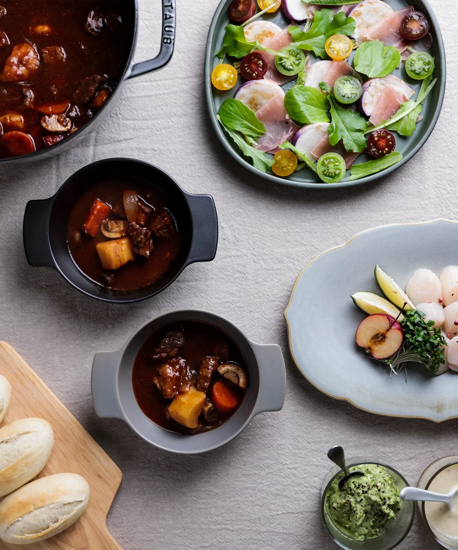 直火に使えるpot dishを使いました!