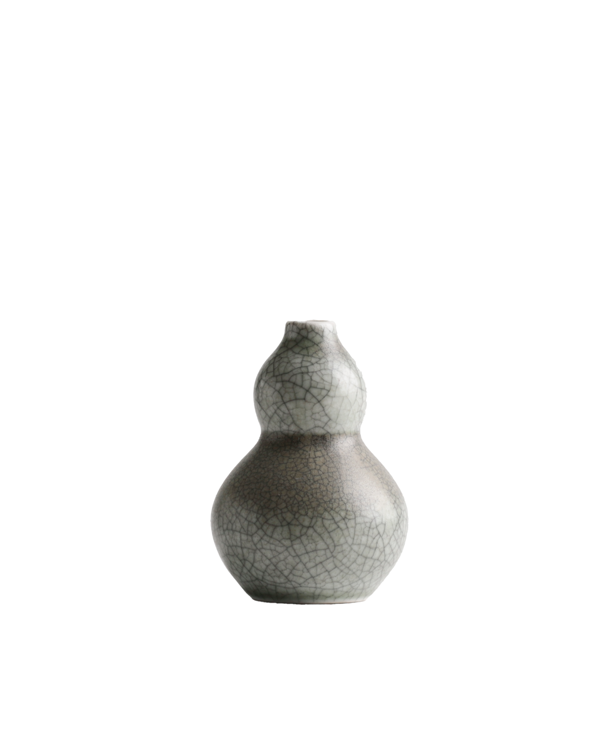 涙壺 - 瓢箪型 墨流