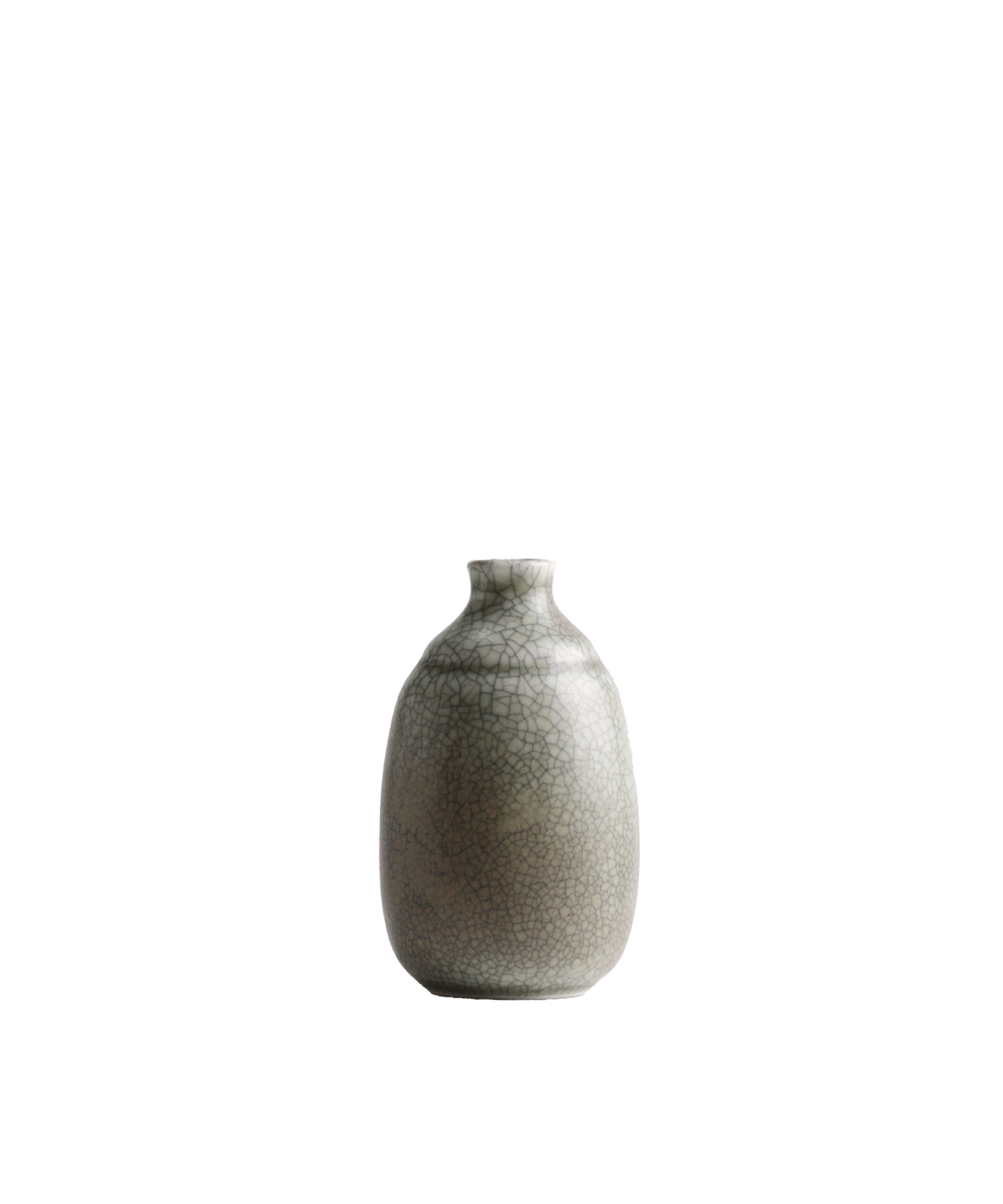 涙壺 - 丸肩衝型 墨流