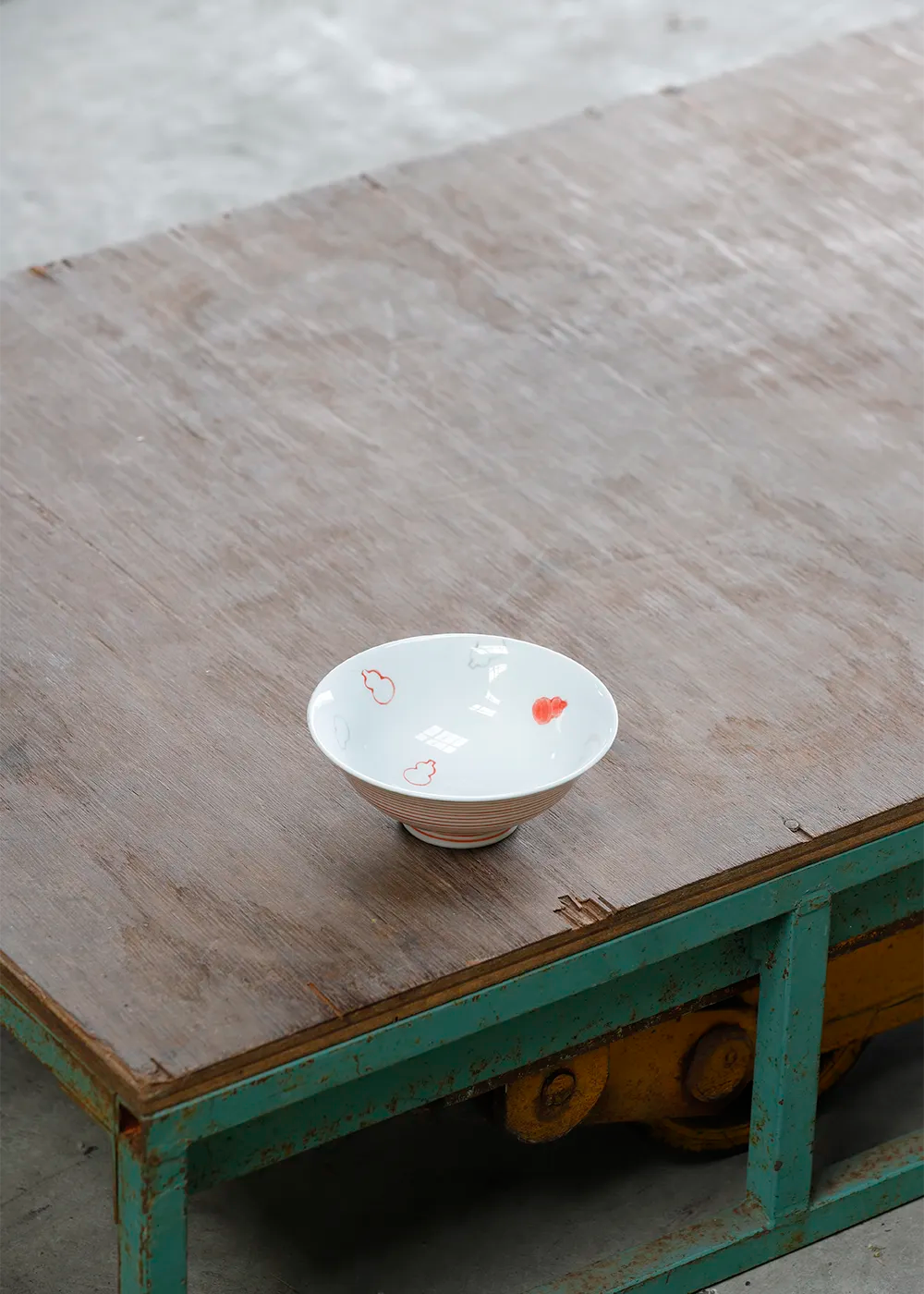 小紋瓢 飯碗小 B品アウトレット 2506