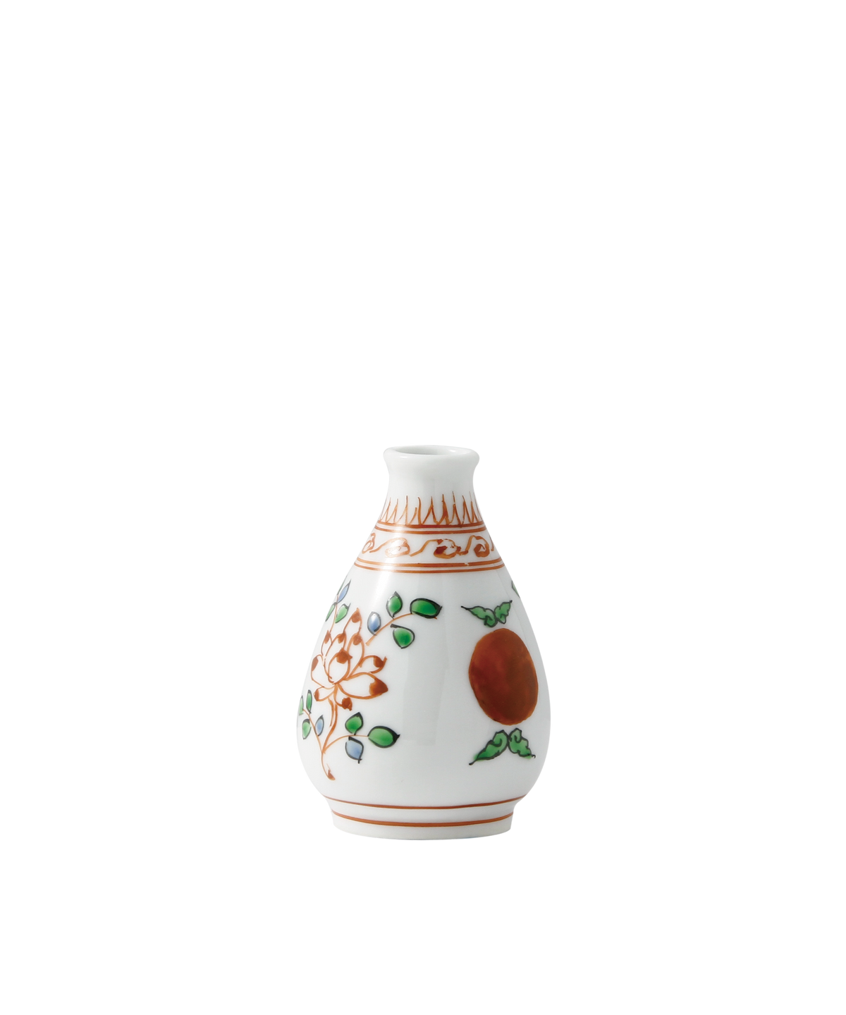 涙壺 - 船徳利型 赤絵 | 有田焼(ありたやき)の専門通販 Realita 