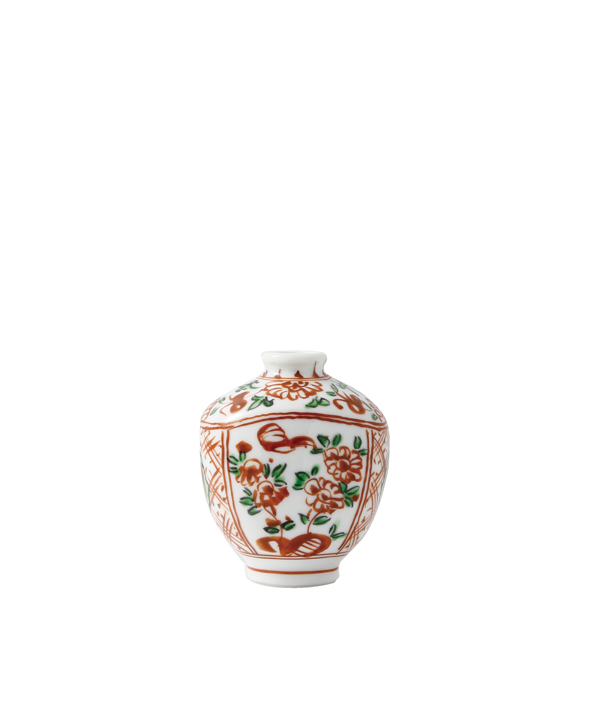 涙壺 - 扁壺型 赤絵 | 有田焼(ありたやき)の専門通販 Realita Ceramics