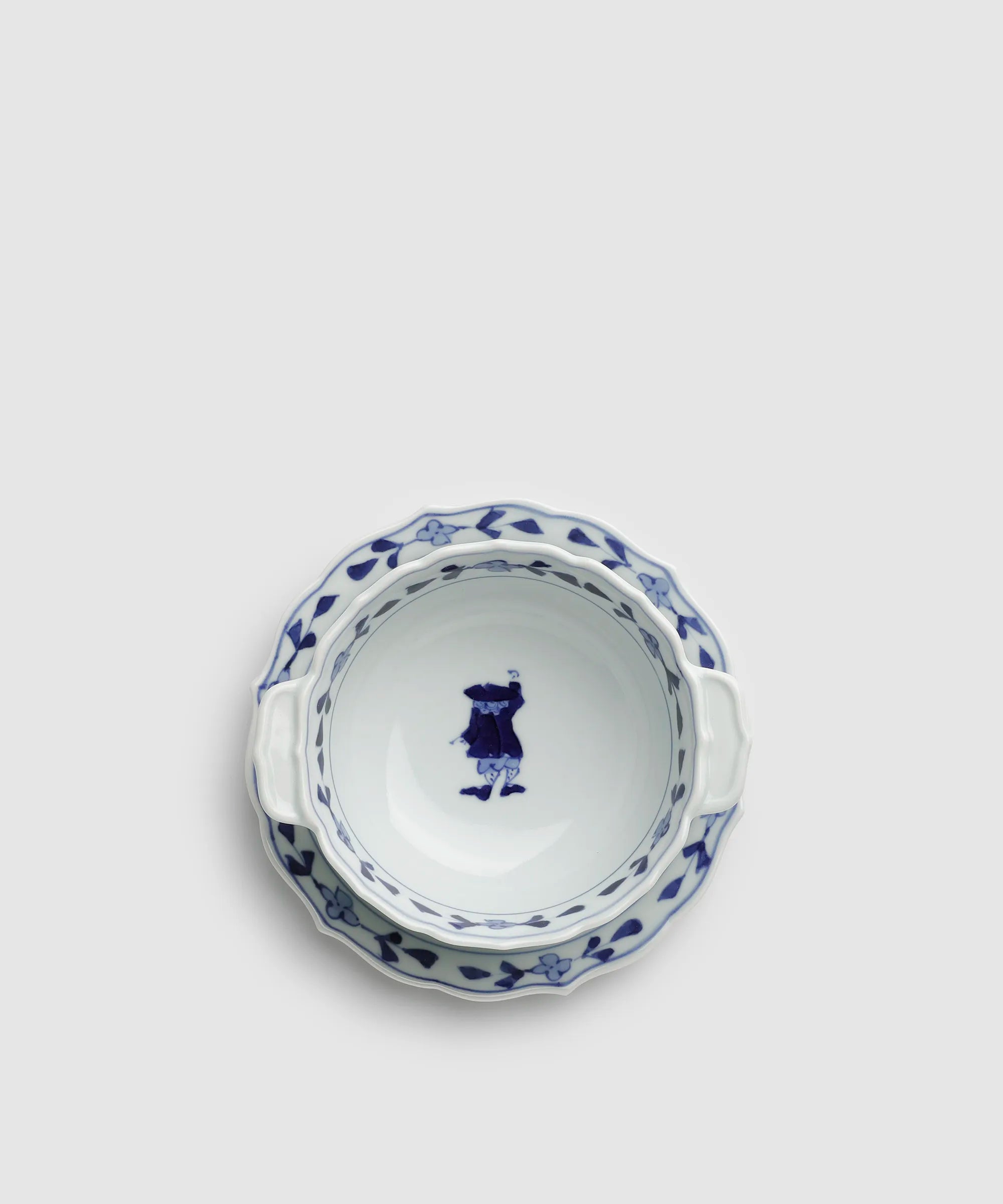 カール紅毛人 - 新耳付スープ碗皿