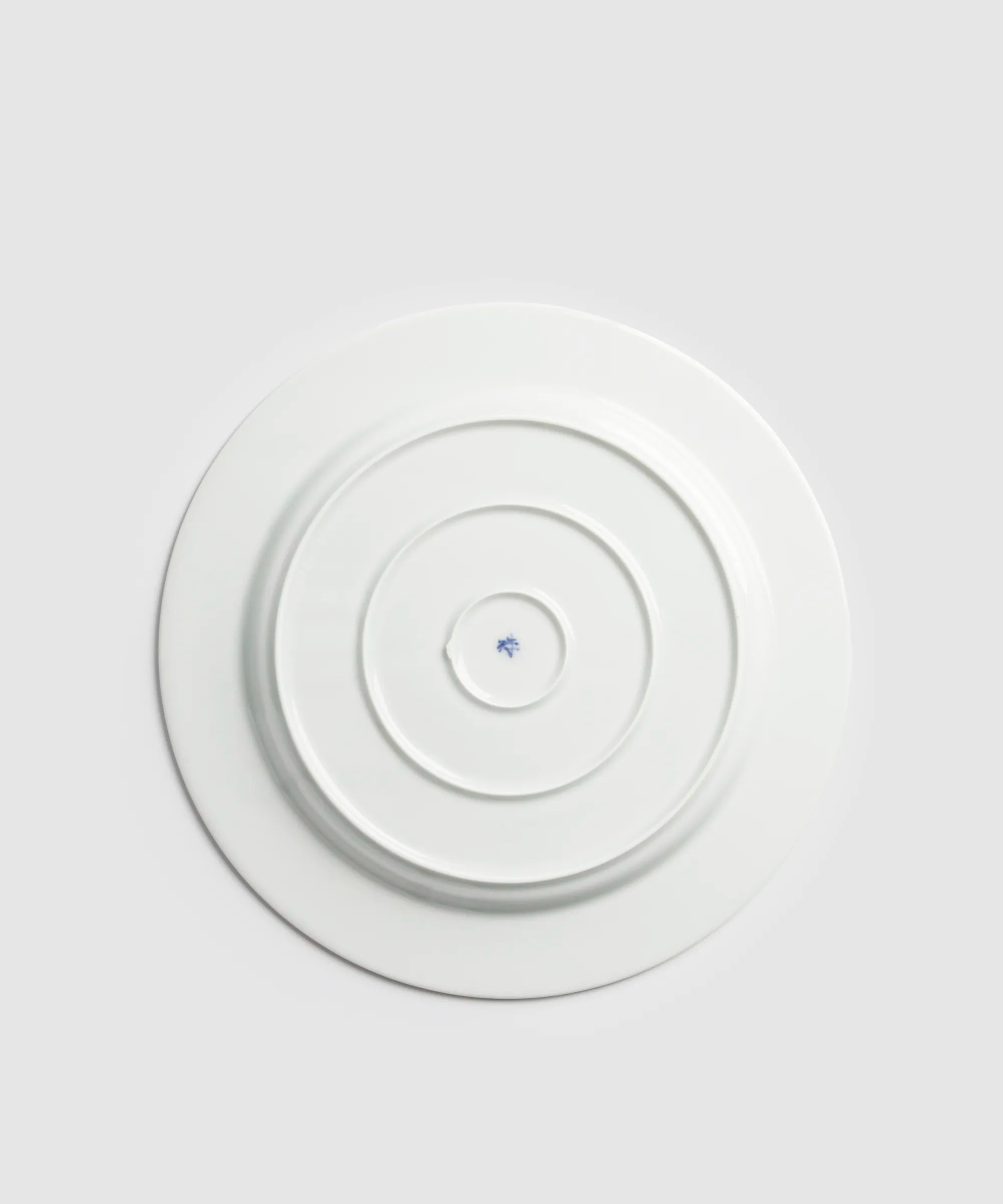 銀彩染付市松 - 縁起皿