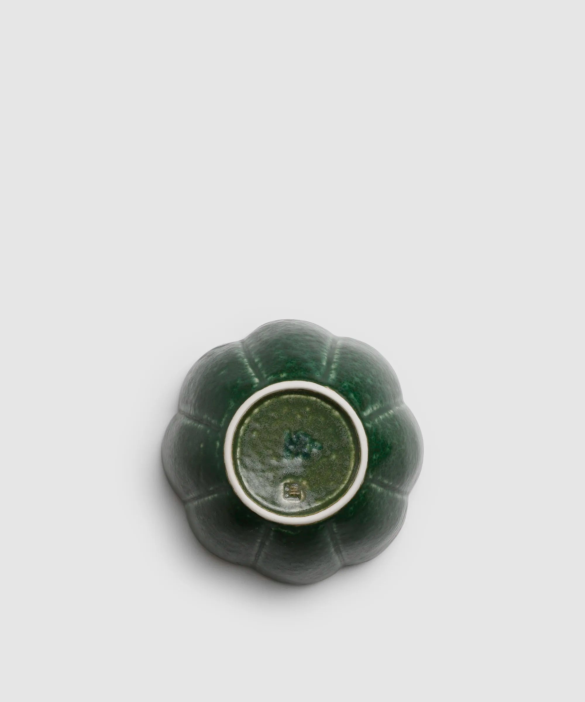 深緑 - 花弁小鉢