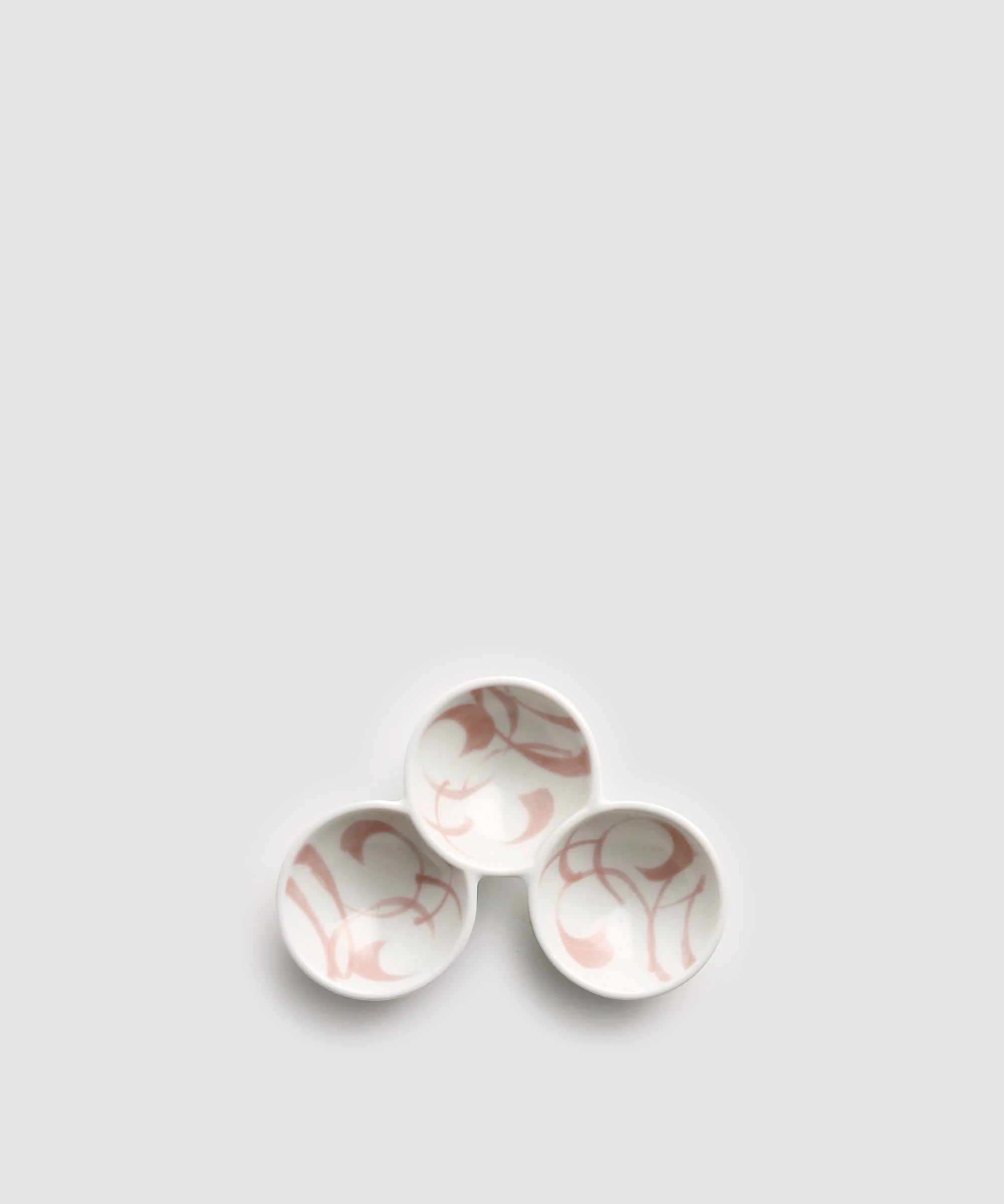 Underglaze Red Scroll - Three Sets of Small Items | Arita ware