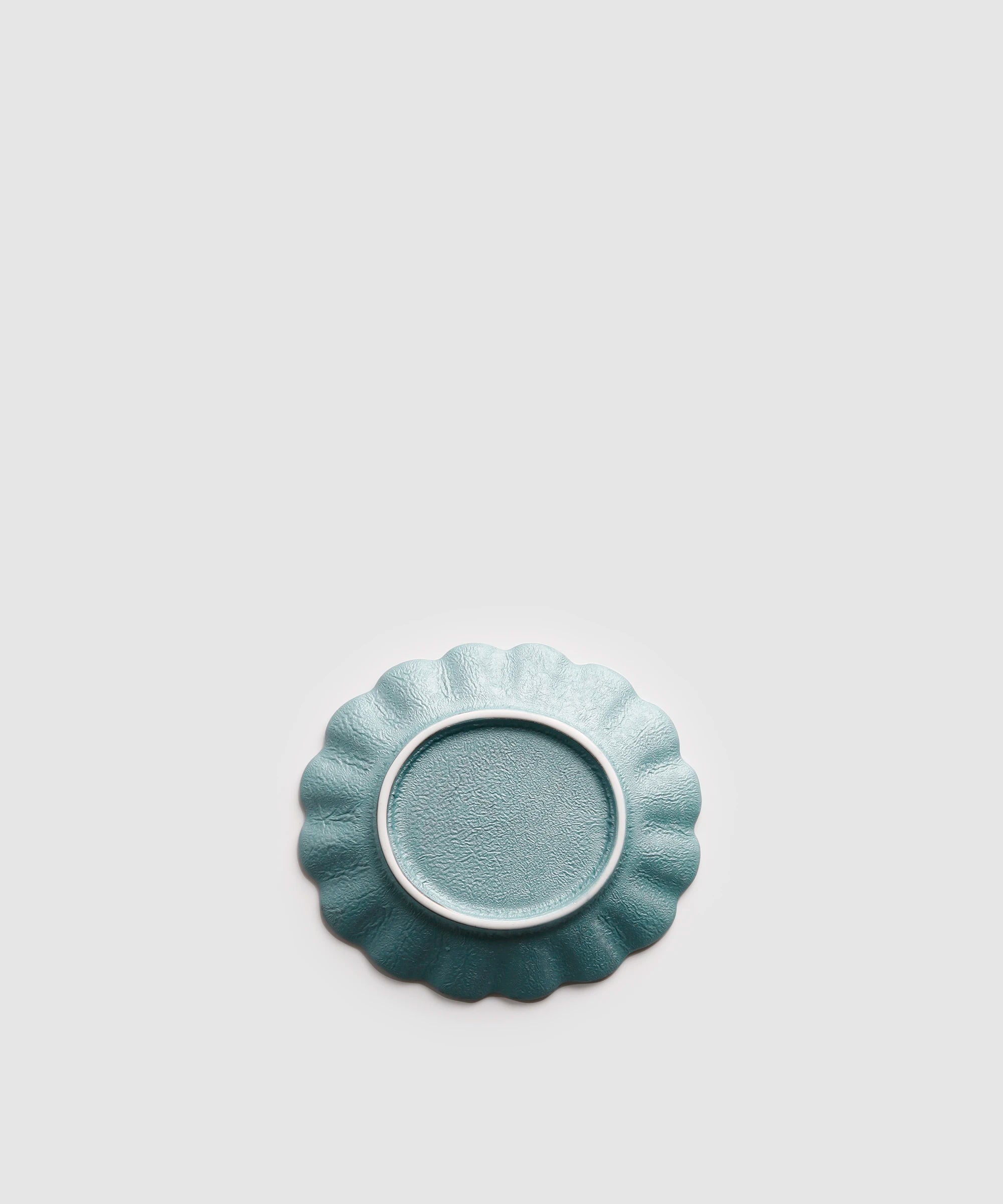 Classic - 輪花皿 - turquoise green