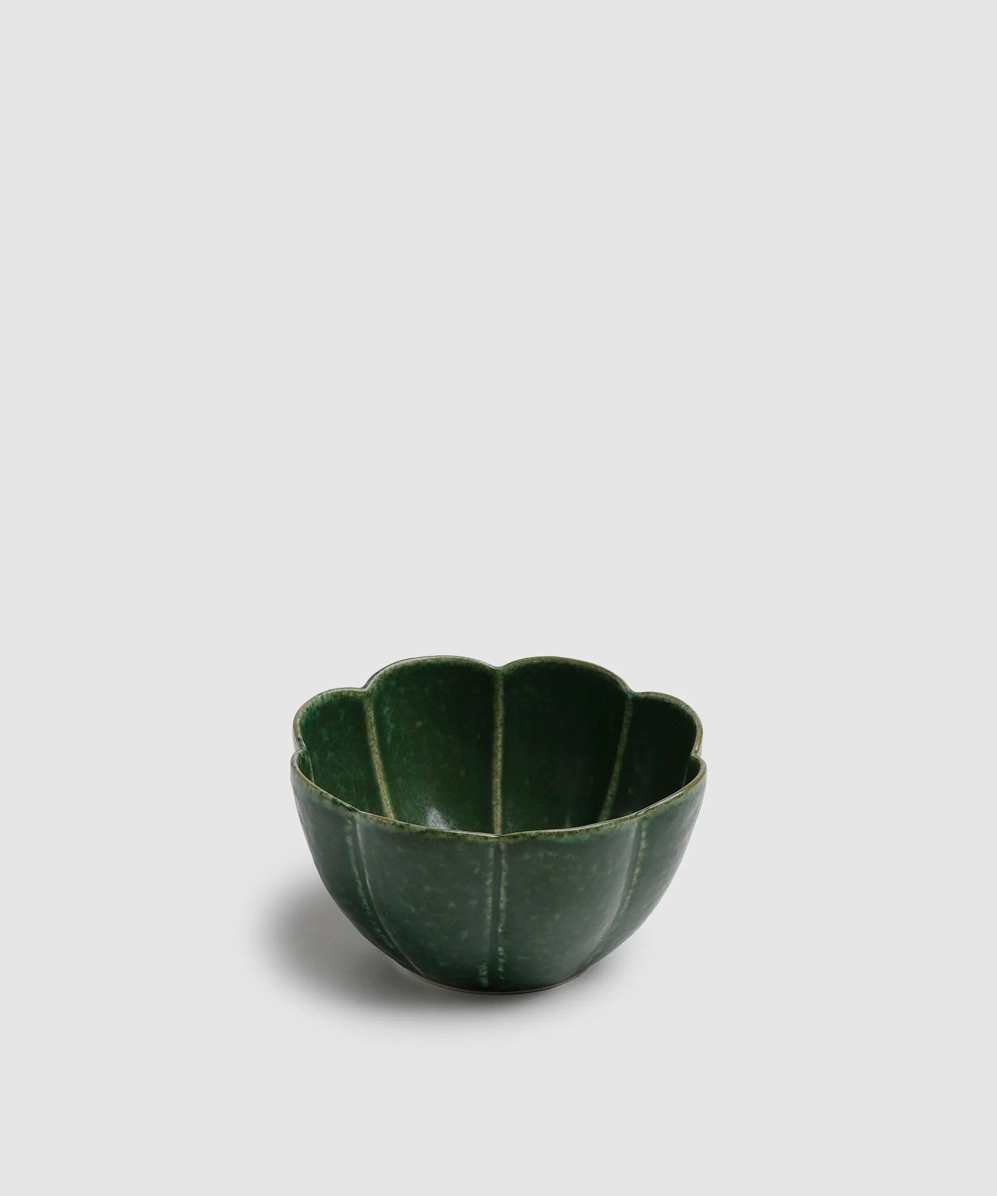 深緑 - 花弁小鉢