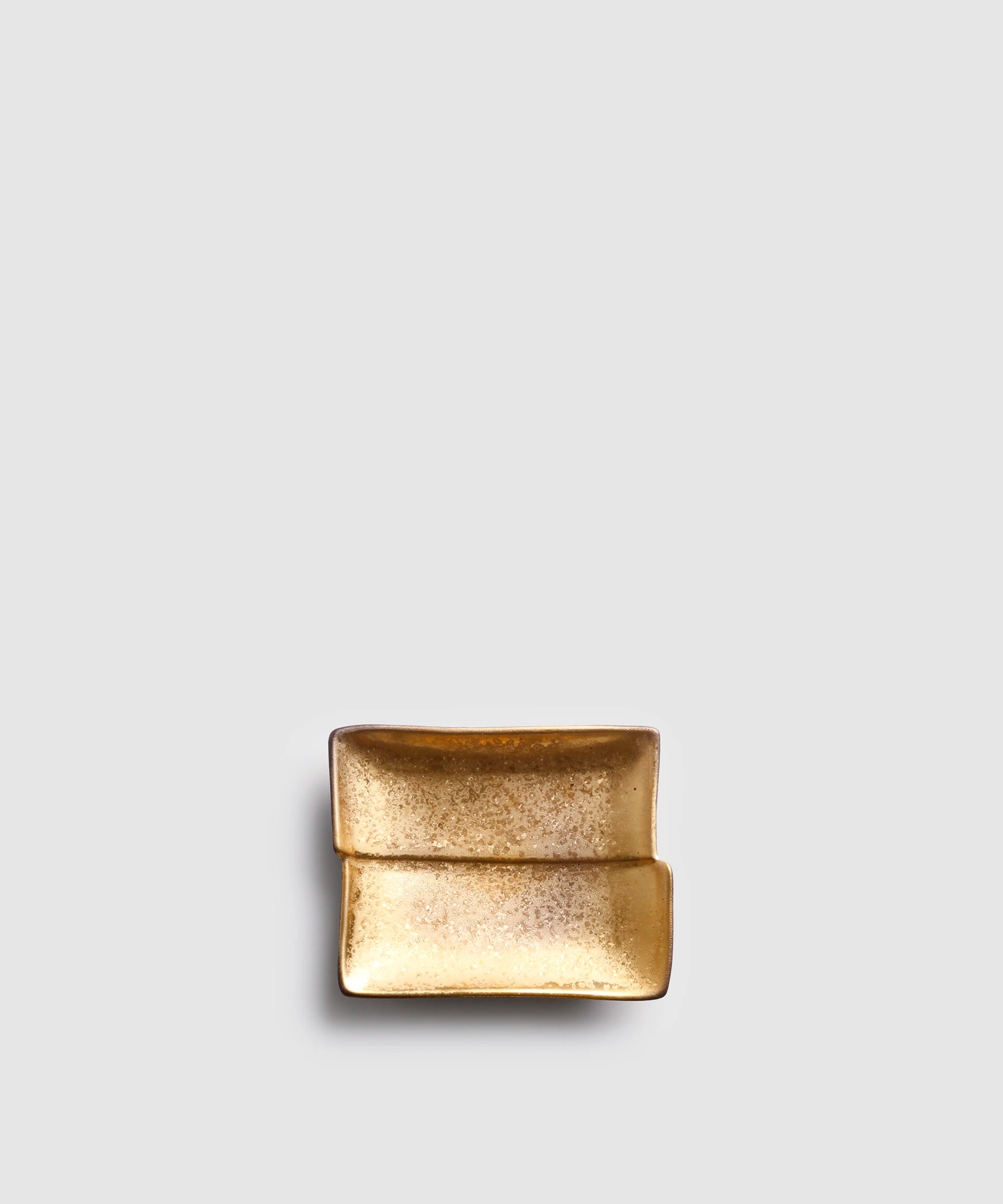 金塗 - 角型小皿