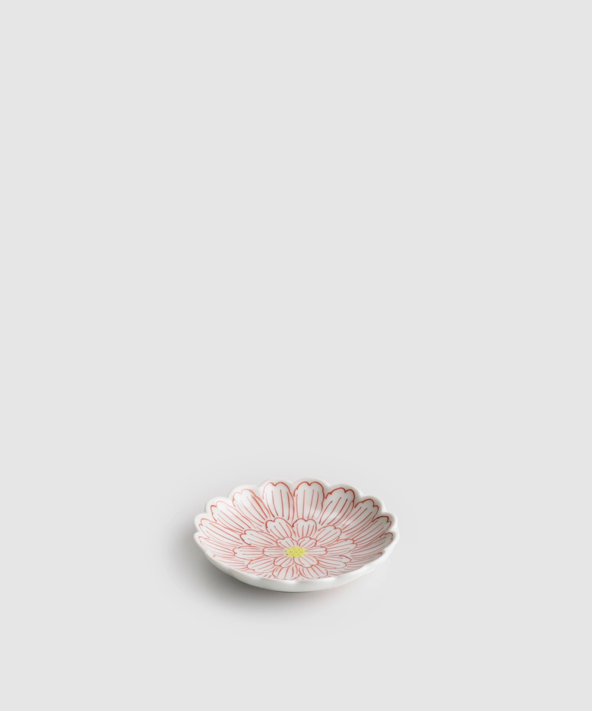錦牡丹 - 菊型3寸小皿