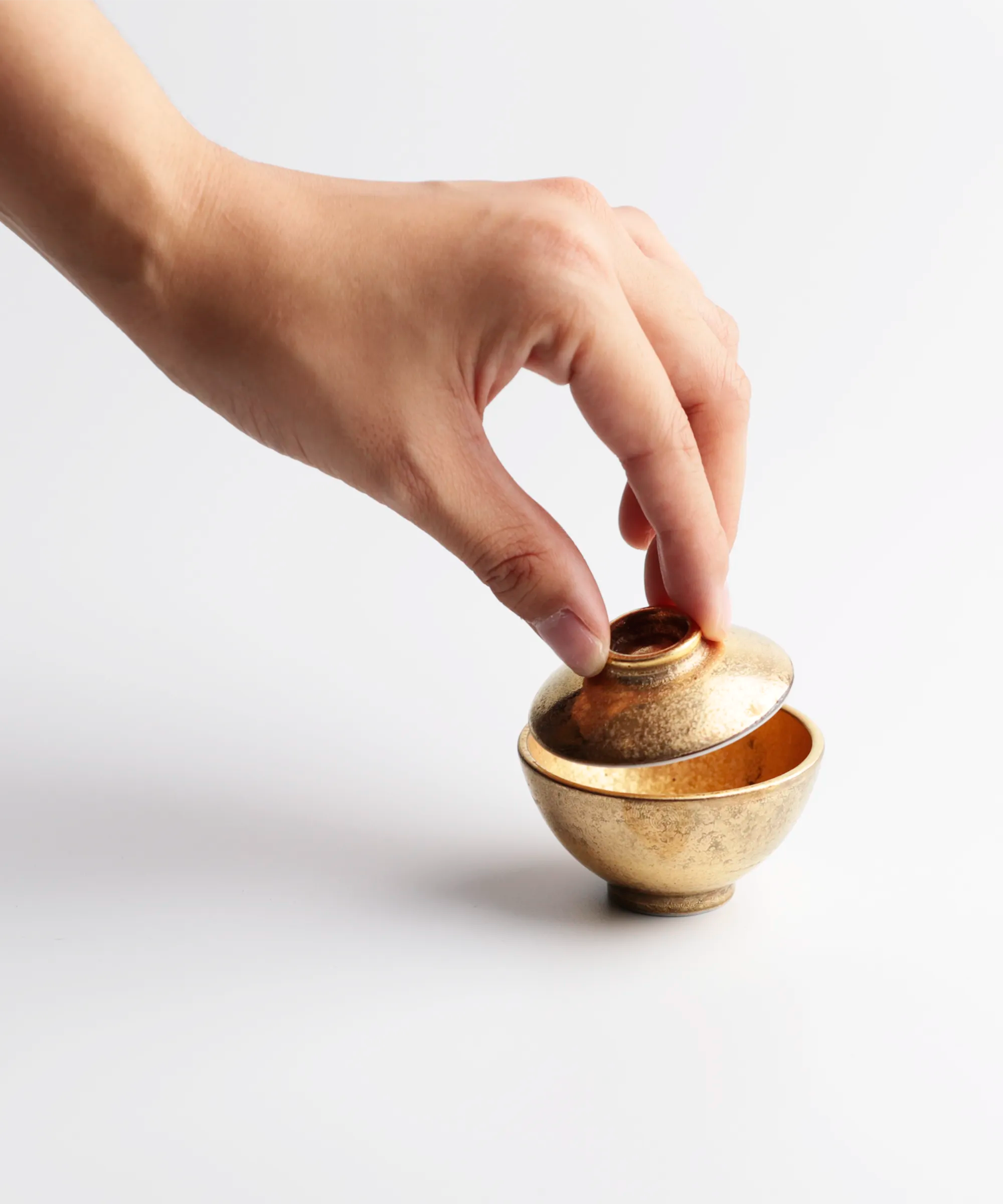 黒柚子全金塗 豆ちゃわん(単品)