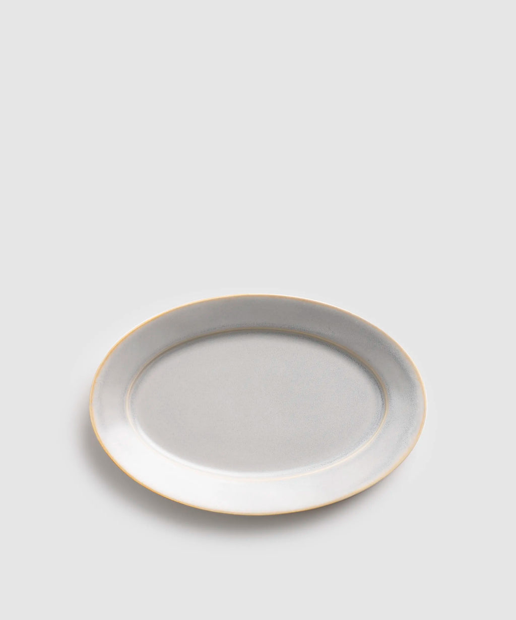 sherbet gray - リムオーバルプレート (M) | 有田焼(ありたやき)の専門 sherbet gray - リムオーバルプレート (M) | 有田焼(ありたやき)の専門