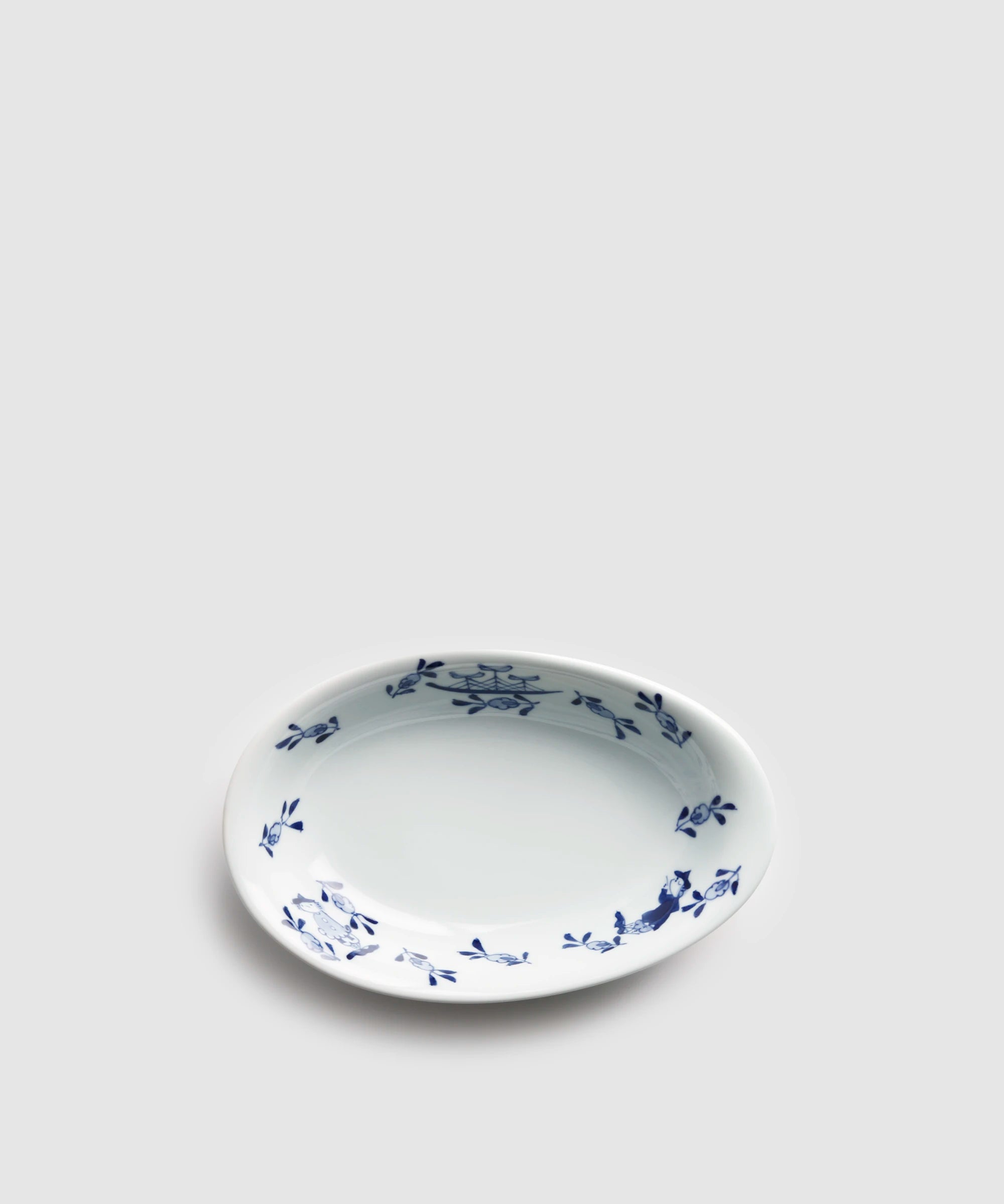 草花異人 - たまご型カレー皿