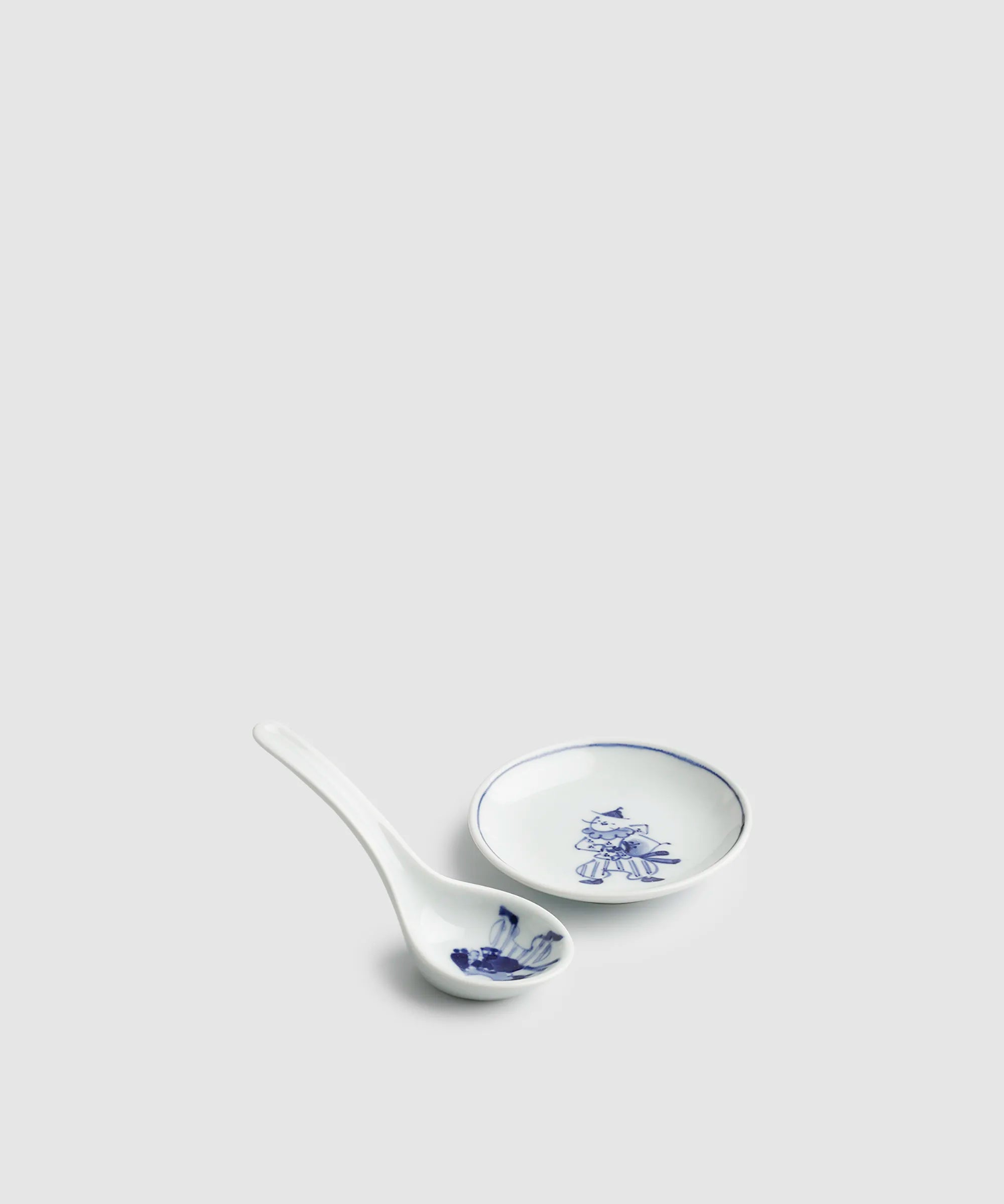 オランダ万才 - 台付丸レンゲ