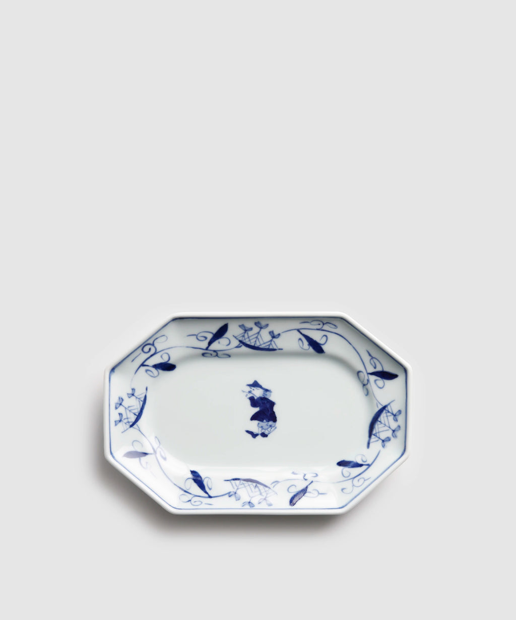 帆船つなぎ - 八角長角皿 | 有田焼(ありたやき)の専門通販 Realita