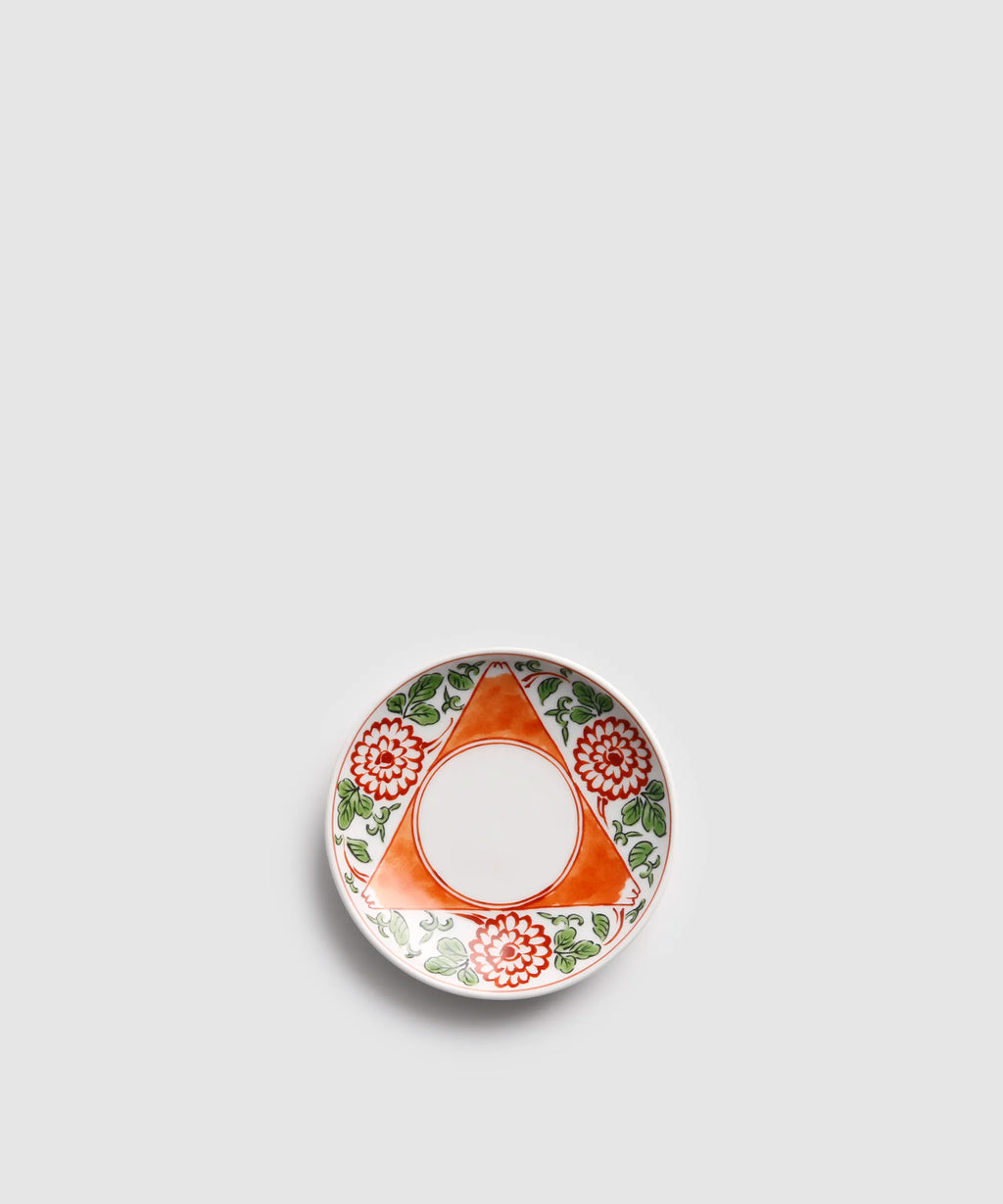 色絵三方富士菊花文 - 豆皿 | 有田焼(ありたやき)の専門通販 Realita