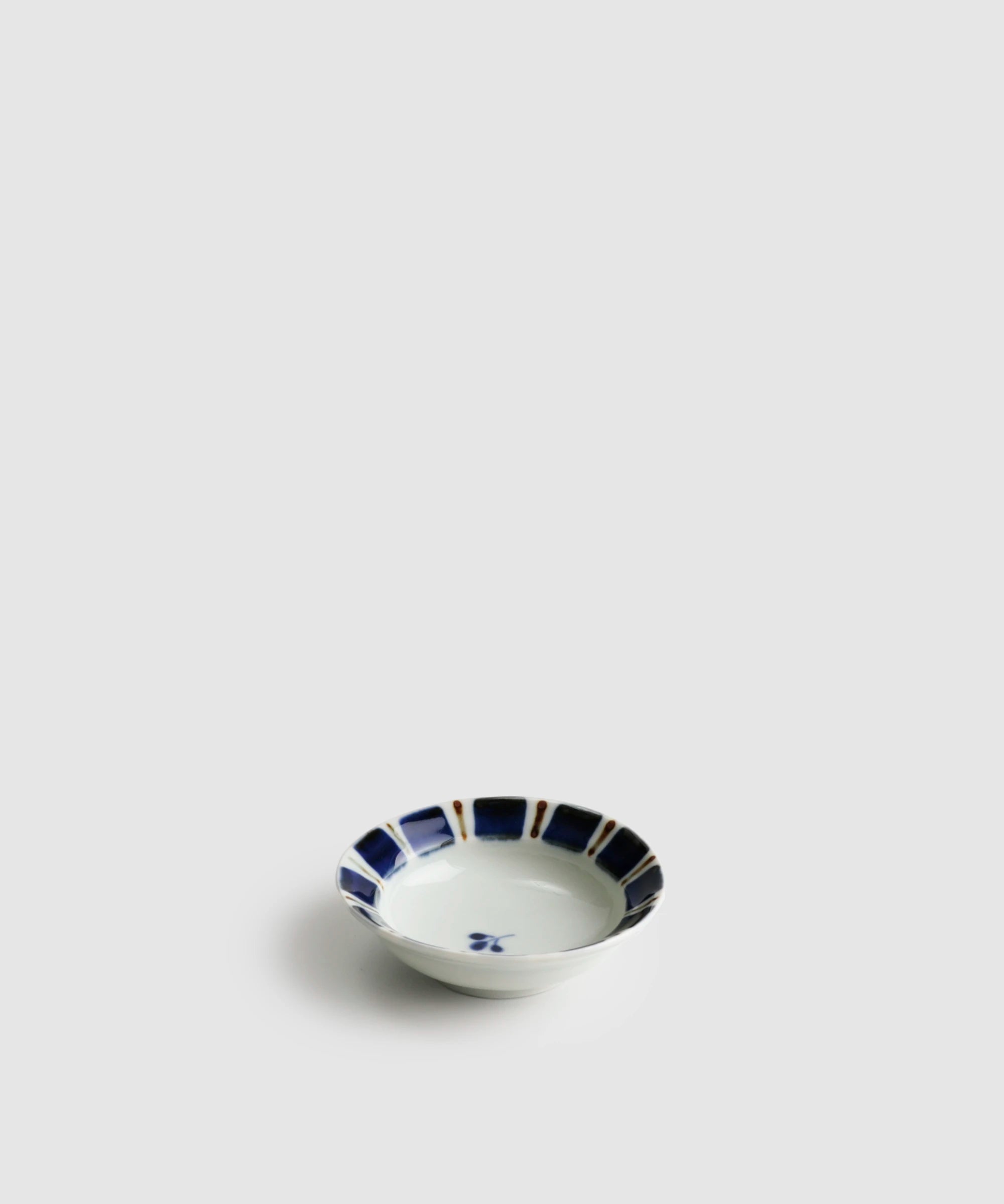ゴスサビ十草 - リム楕円豆皿