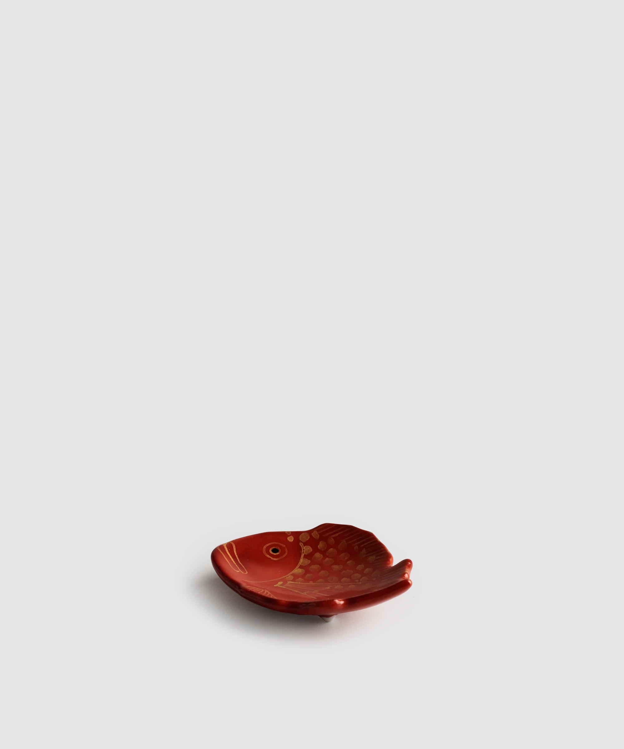 朱塗金彩 - 鯛型豆皿