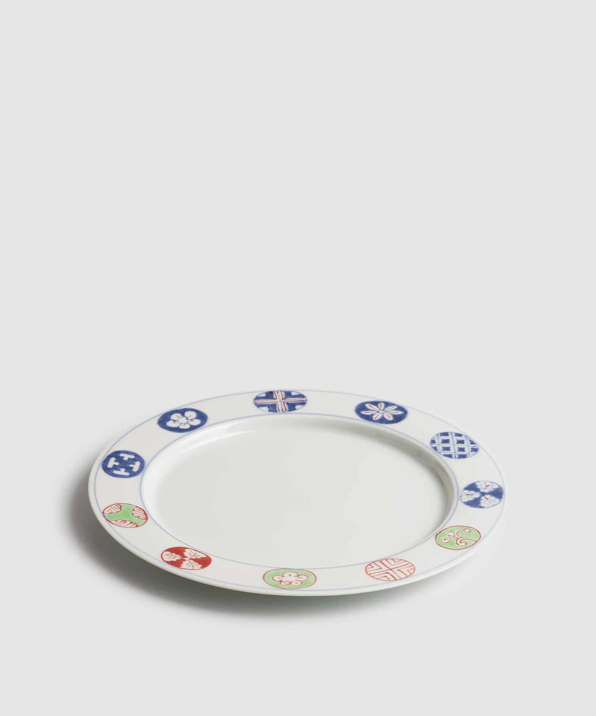 染錦丸紋 - 縁起皿