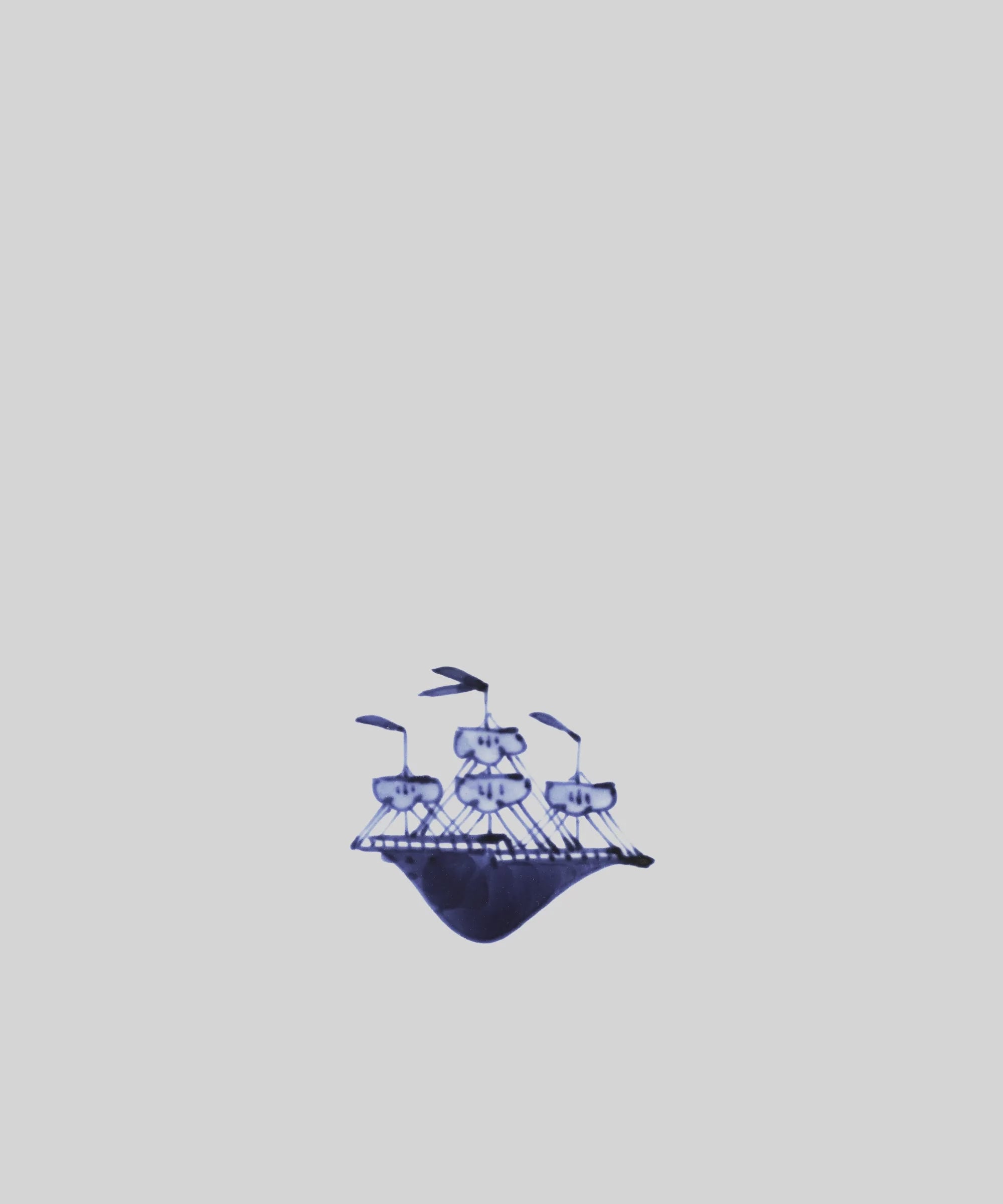 刻(とき)の小皿 - 帆船